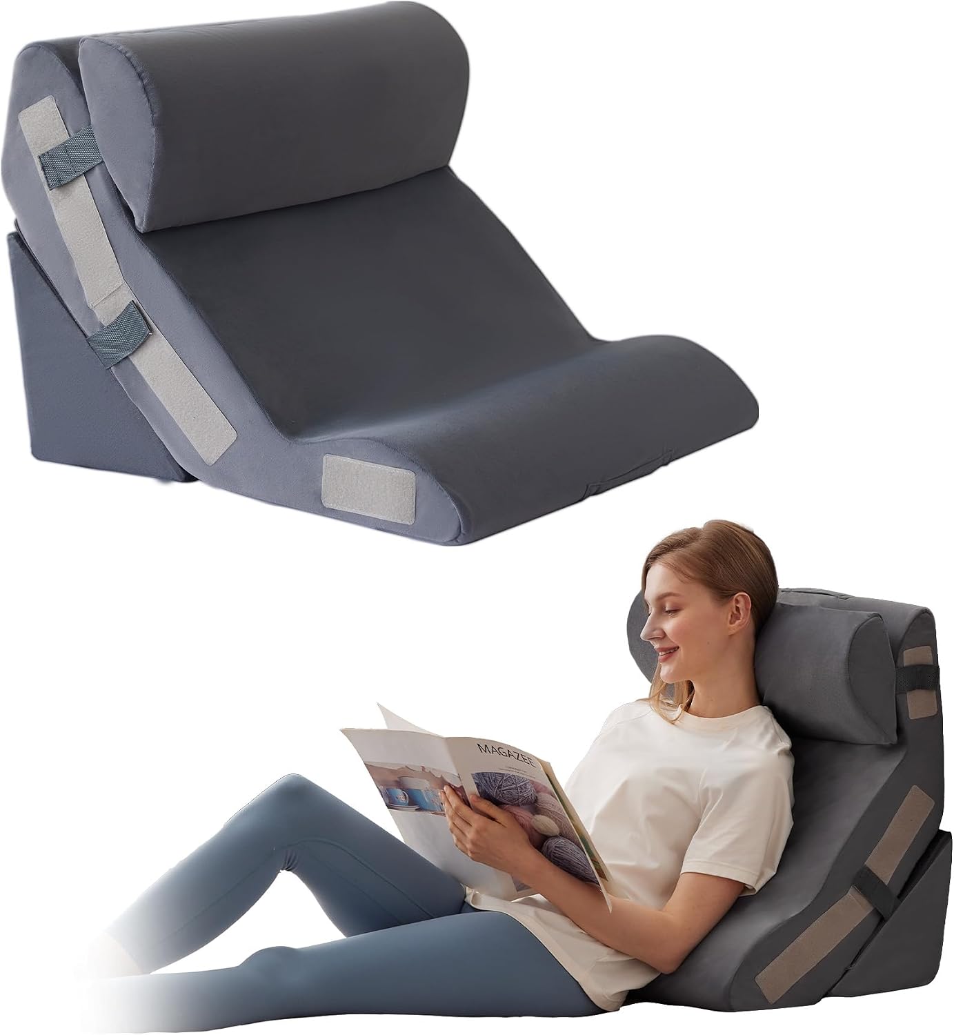 Three-piece wedge pillow set