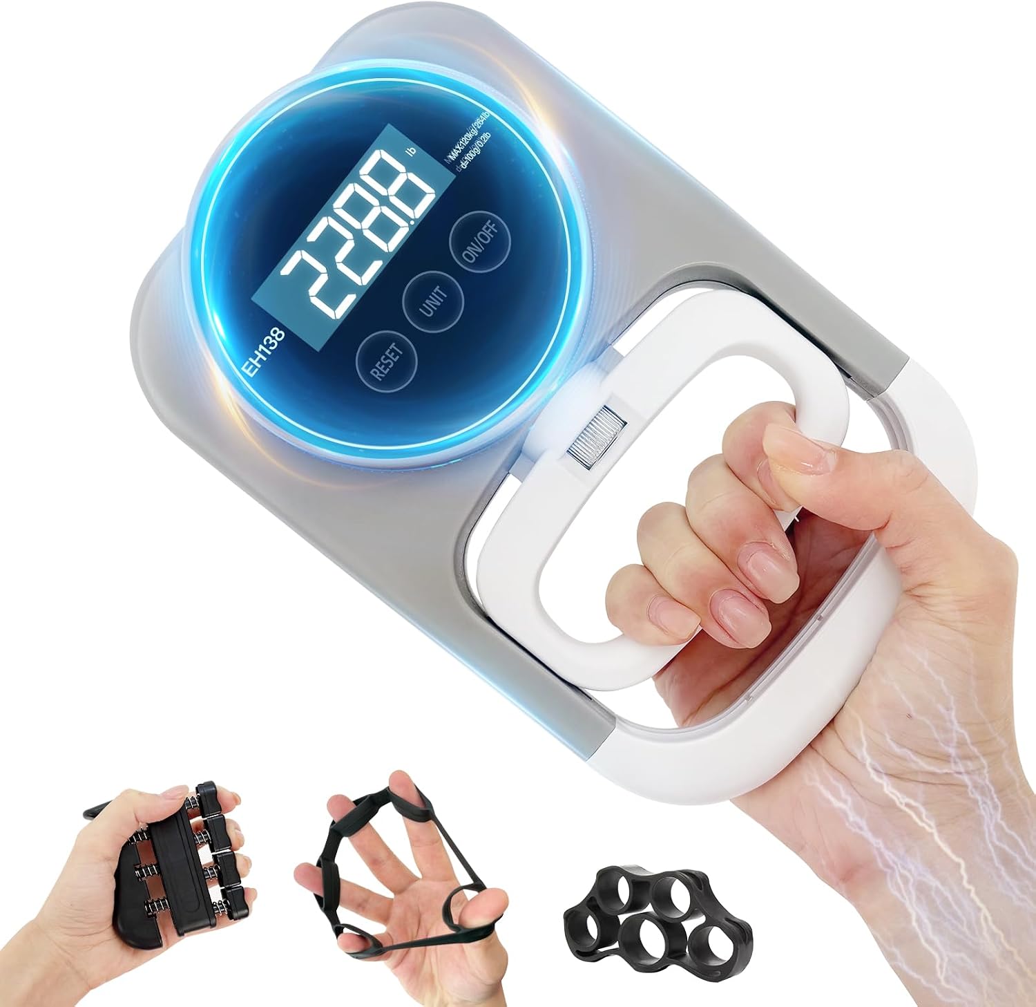 Digital grip strength tester