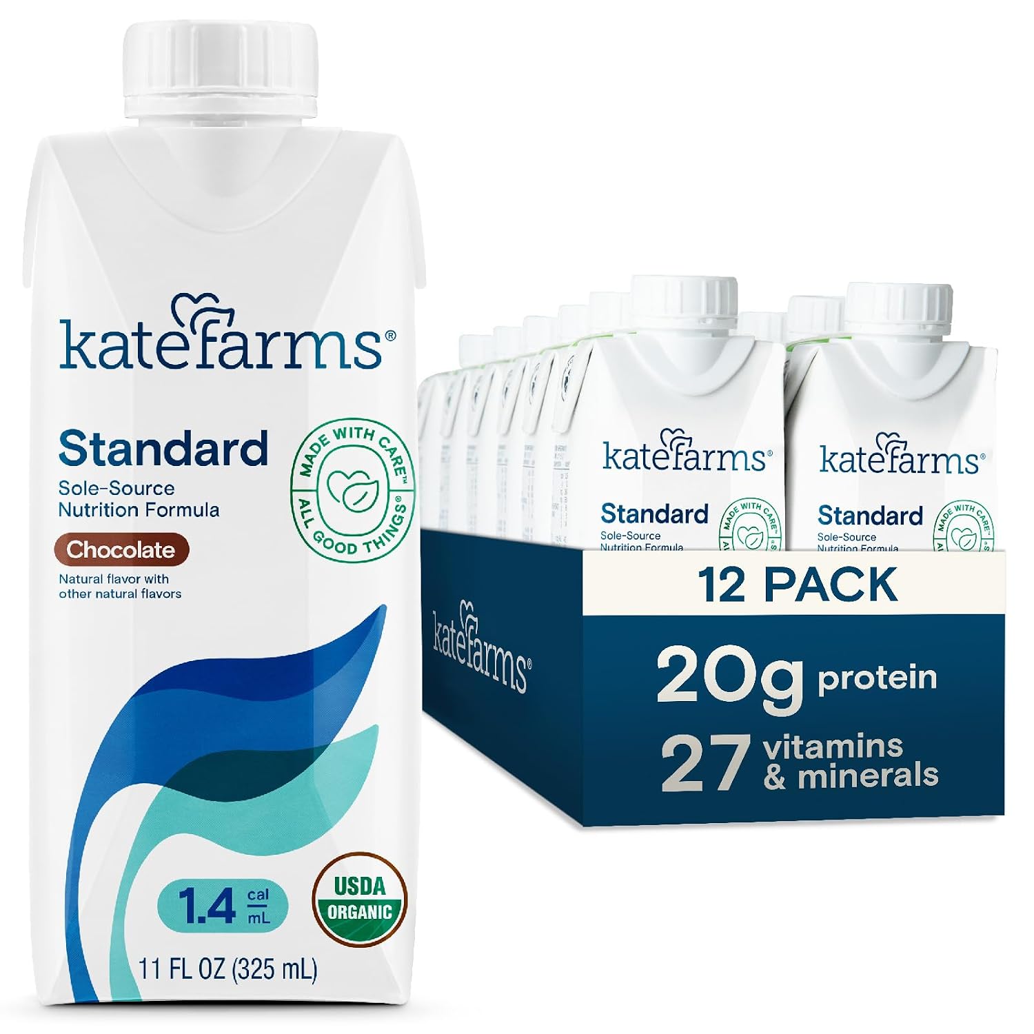 Kate Farms organic high calorie nutrition shake
